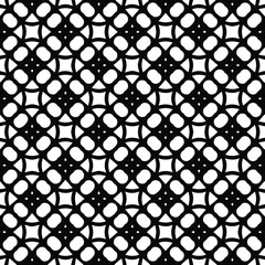Geometric vector pattern with triangular elements. Seamless abstract ornament for wallpapers and backgrounds. Black and white colors. 