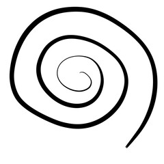 Background Of Radial Spiral Rays. Graphic template. Monochrome. The Vortex.