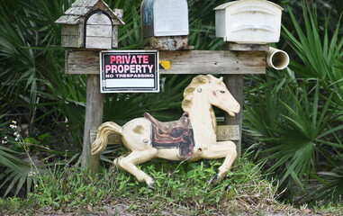 Hobby Horse by Mailboxes