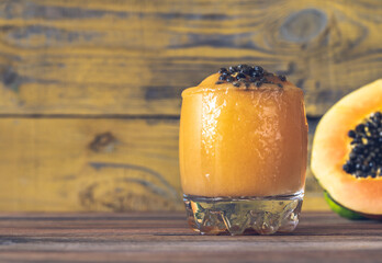 Glass of Papaya Caliente