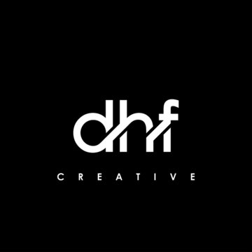 DHF Letter Initial Logo Design Template Vector Illustration