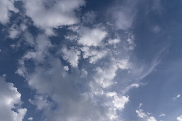beautiful clouds in the city of Batumi in April