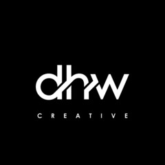 DHW Letter Initial Logo Design Template Vector Illustration