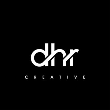 DHR Letter Initial Logo Design Template Vector Illustration