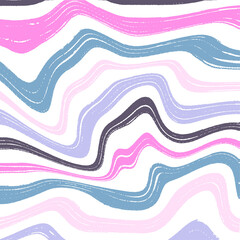 Colorful vector brush srokes texture. Distressed uneven background made of lines of different colors. Abstract distressed vector illustration. Overlay for interesting effect and depth. EPS10