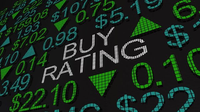 Buy Rating Recommendation Stocks Shares Undervalued Business Company 3d Animation