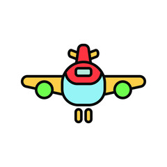 Plane icon. Airplane sign symbol. vector illustration