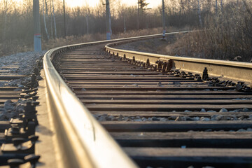 railway in the forest