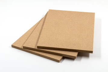 Raw MDF boards. They are mostly used in the production of furniture.