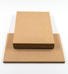 Raw MDF boards. They are used in the construction and furniture industries.