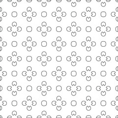 Geometric vector pattern with triangular elements. Seamless abstract ornament for wallpapers and backgrounds. Black and white colors. 