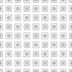 Geometric vector pattern with triangular elements. Seamless abstract ornament for wallpapers and backgrounds. Black and white colors. 