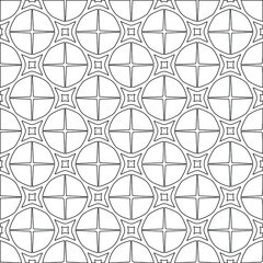 Naklejka premium Geometric vector pattern with triangular elements. Seamless abstract ornament for wallpapers and backgrounds. Black and white colors. 