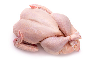 Raw chicken. Isolate on white background