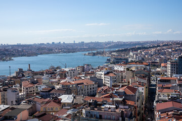 Obraz premium Galata Tower. All cities and important structures are visible.