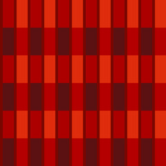 seamless pattern in red colors from rectangles for prints on flannel fabrics, walls and for interior decoration