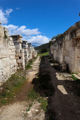 ruins of the ancient port of Andriake near Demre in Turkey