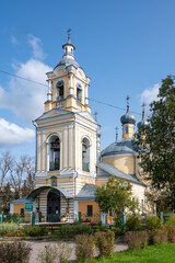 Fototapeta na wymiar Church of Elijah the Prophet, Staritsa, Tver region, Russian Federation, September 20, 2020