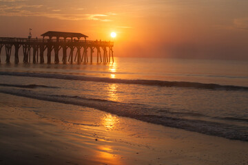 Sunrise at the fishing pier