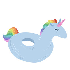 Unicorn float swimming pool toy.