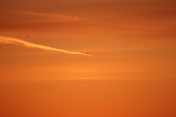A colorful sunset just outside of Saskatoon Saskatchewan