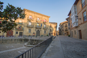 Fototapeta na wymiar City hall Briones medieval village in La Rioja Spain
