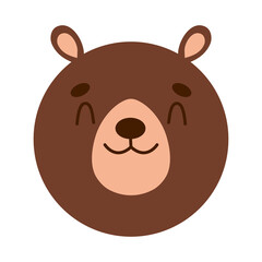 brown bear face