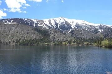 Beautiful spring scenery of Twin Lakes, just outside of Bridgeport, in the Eastern Sierra Nevada Mountains, California.