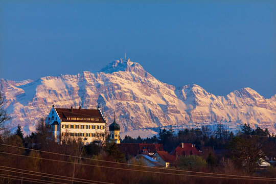 S&auml;ntis Massiv hinter Ittendorf/Bodensee