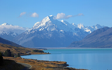 Road to Mt Cook - Aoraki National Park - New Zealand