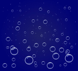 Soap bubbles seamless background, Abstract floating shampoo. Transparent realistic soap bubbles isolated.