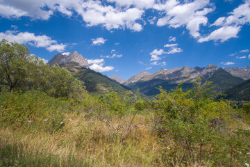 Formigal Huesca Aragon Spain on August 20, 2020, the ski resort in summer