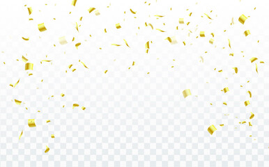 Celebration background, Confetti isolated. Falling confetti, birthday, new year, christmas vector illustration