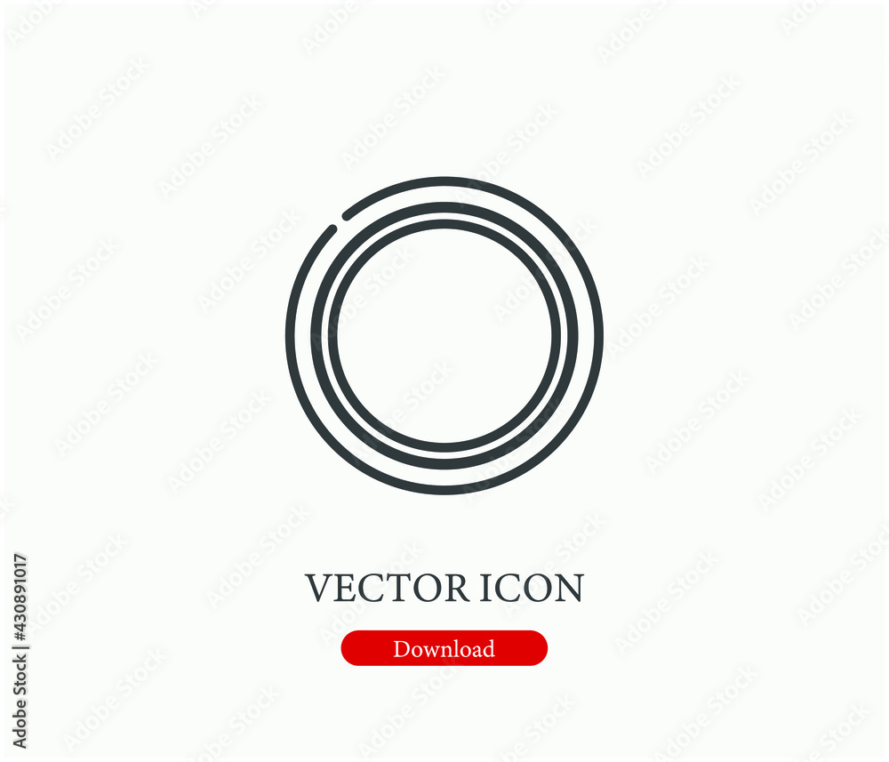 Poster mirror vector icon. editable stroke. linear style sign for use on web design and mobile apps, logo. 