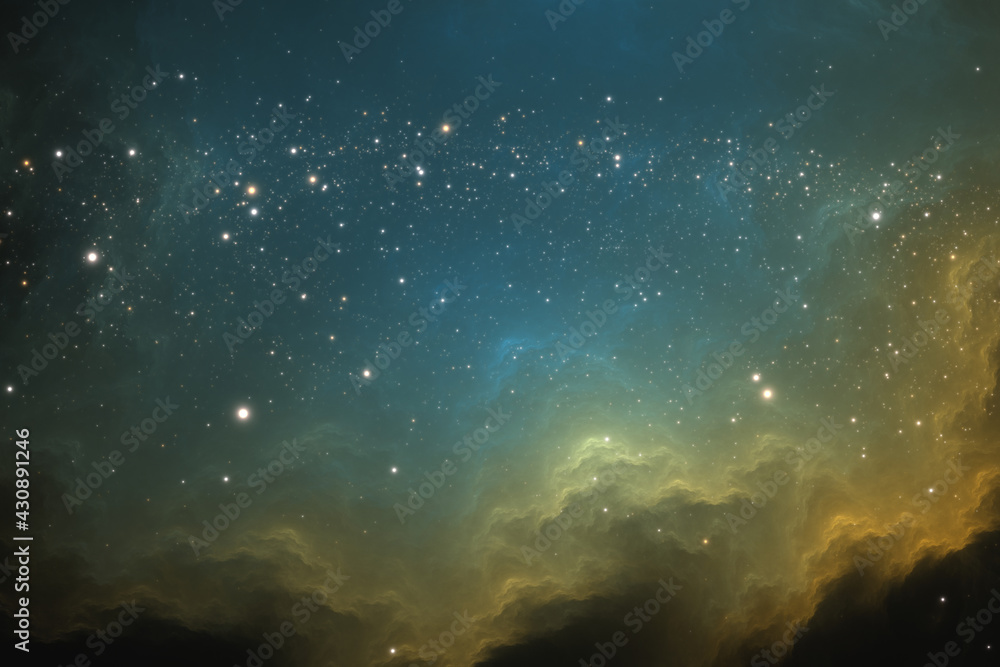 Canvas Prints space background with extrasolar nebula and stars