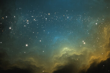 Space background with extrasolar nebula and stars