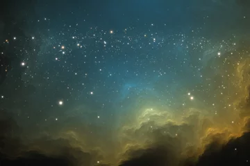 Weltraumhintergrund mit extrasolarem Nebel und Sternen © Peter Jurik