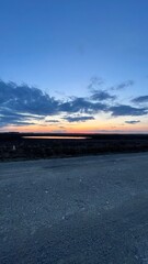 A colorful sunset just outside of Saskatoon, Saskatchewan, Canada