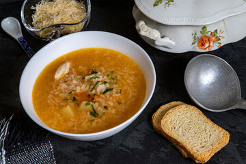 Brazilian cuisine, Chicken soup traditional Brazil dishes