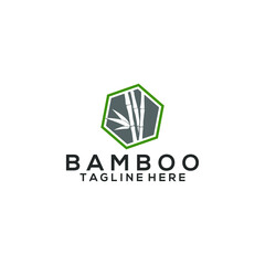 Bamboo logo concept for business. Bamboo logo template vector.