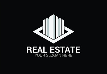 Luxury Creative Real Estate Logo Design Templet. Vector and Illustration. Sign and Symbol.