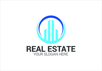 Luxury Creative Real Estate Logo Design Templet. Vector and Illustration. Sign and Symbol.