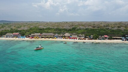 Obraz premium Playa Blanca Cartagena Colombia