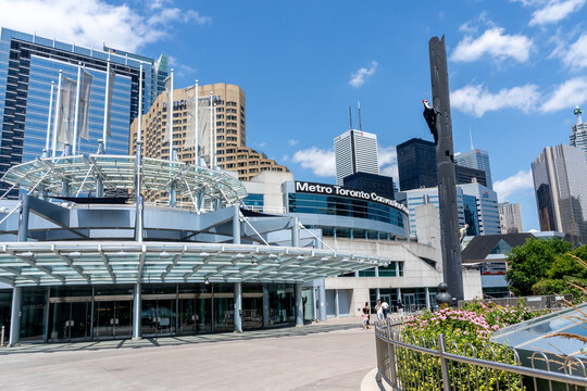 Toronto, Canada - July 31, 2019: Metro Toronto Convention Centre In Toronto, Canada.