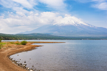 Fuji Mountain at Yamanakako Lake, Japan