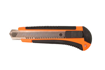 Top view of knife isolated on a white background.