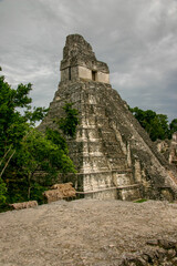 Pyramids in The ancient Maya city of Tikal, in modern-day Guatemala