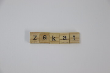 Zakat with letters