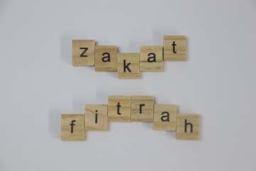 Zakat Fitrah With Letters
