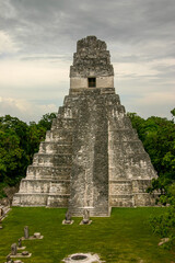 Pyramids in The ancient Maya city of Tikal, in modern-day Guatemala